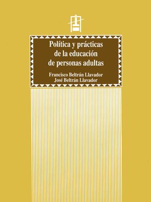 cover image of Política y prácticas de la educación de personas adultas